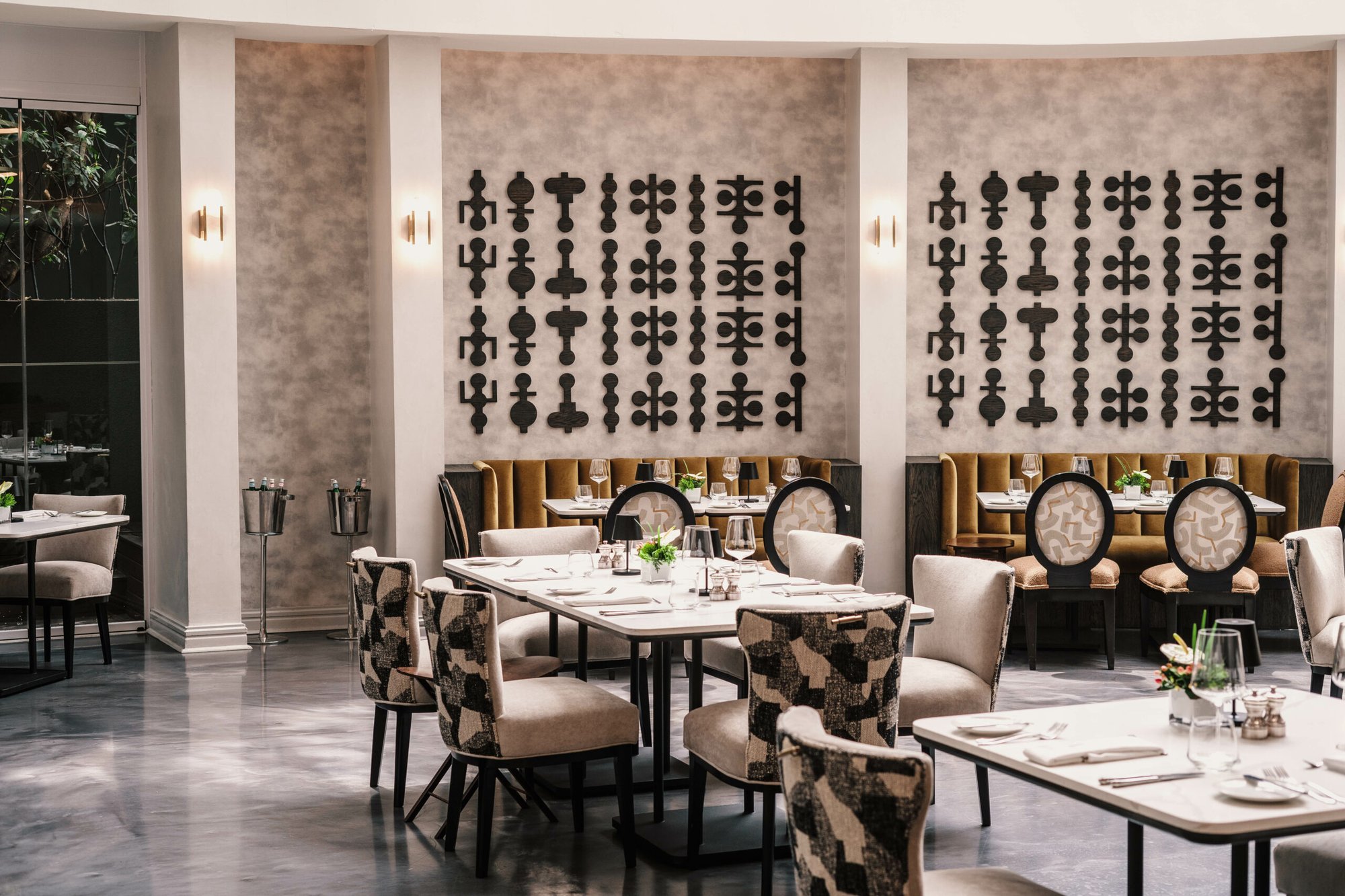 Qunu at the Saxon Hotel restaurant in Johannesburg, South Africa