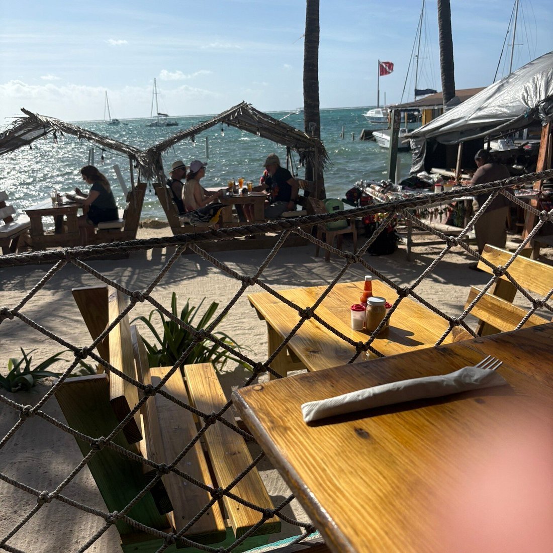 Estel's Dine By the Sea restaurant in San Pedro, Belize