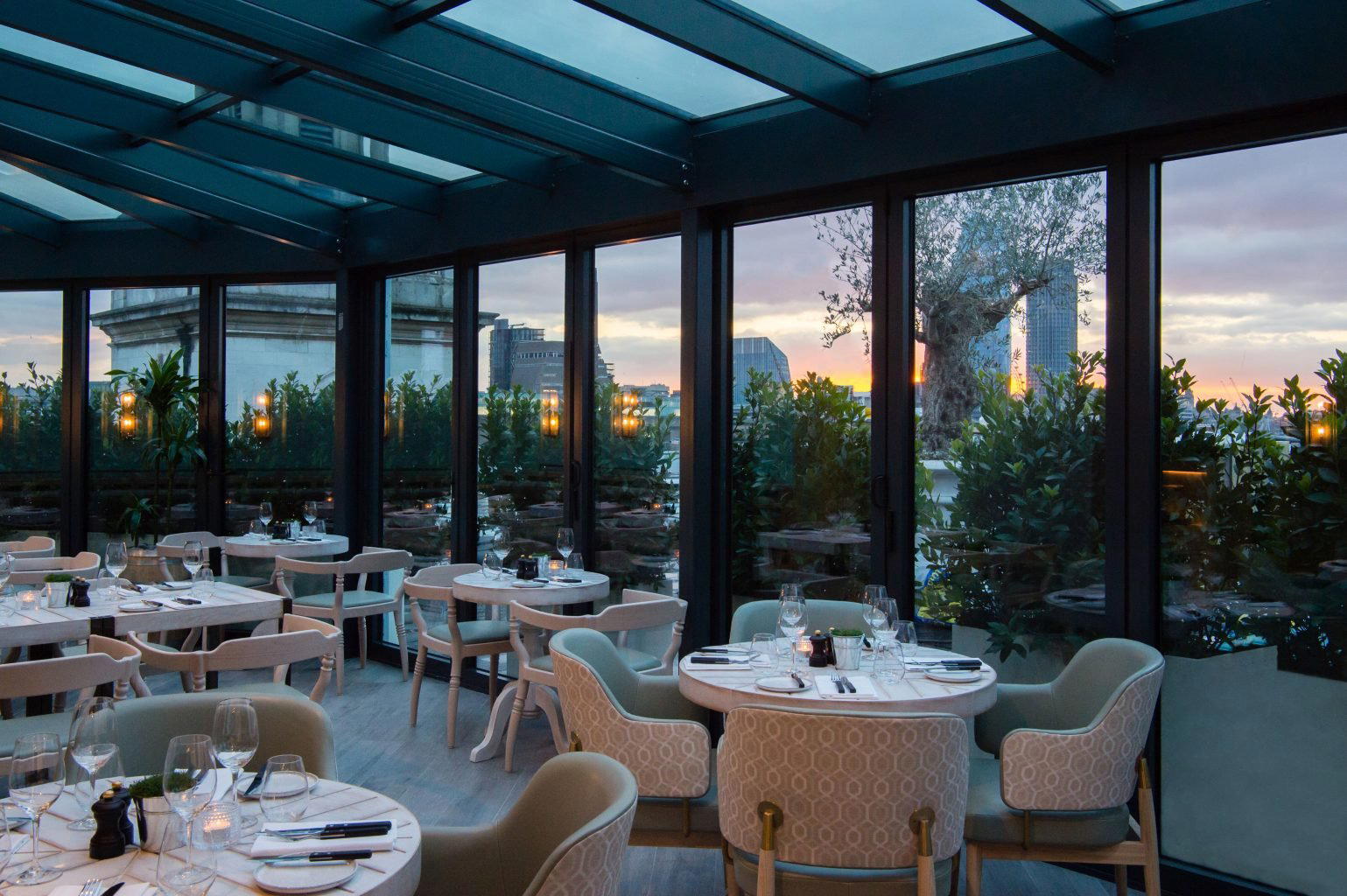 Mercer Roof Terrace restaurant in London, United Kingdom