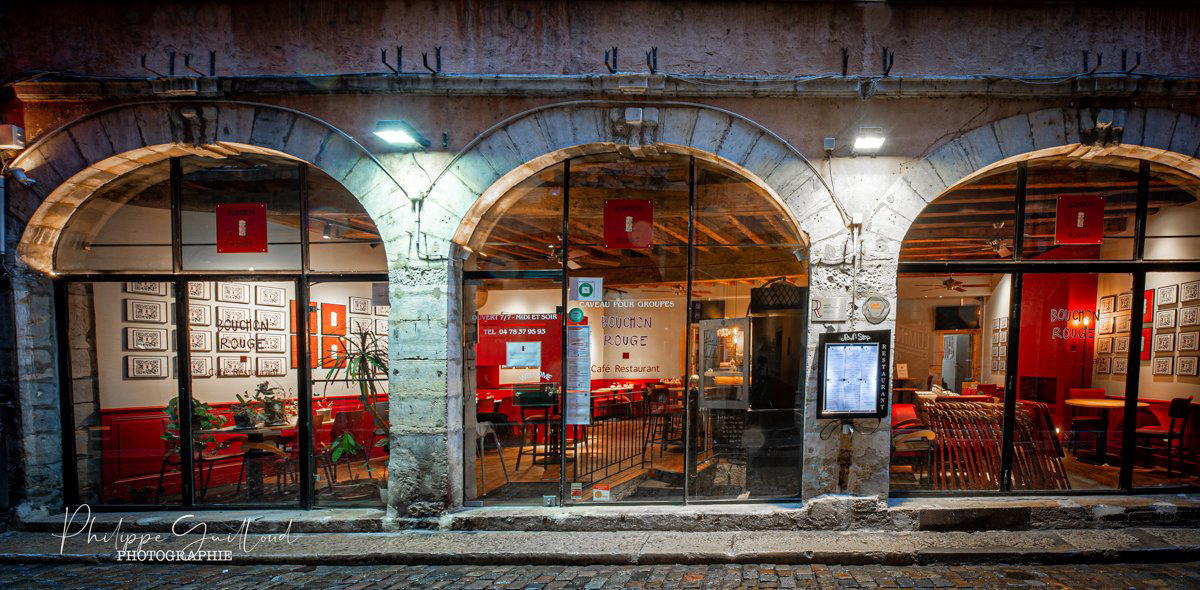 Bouchon Rouge restaurant in Lyon, France