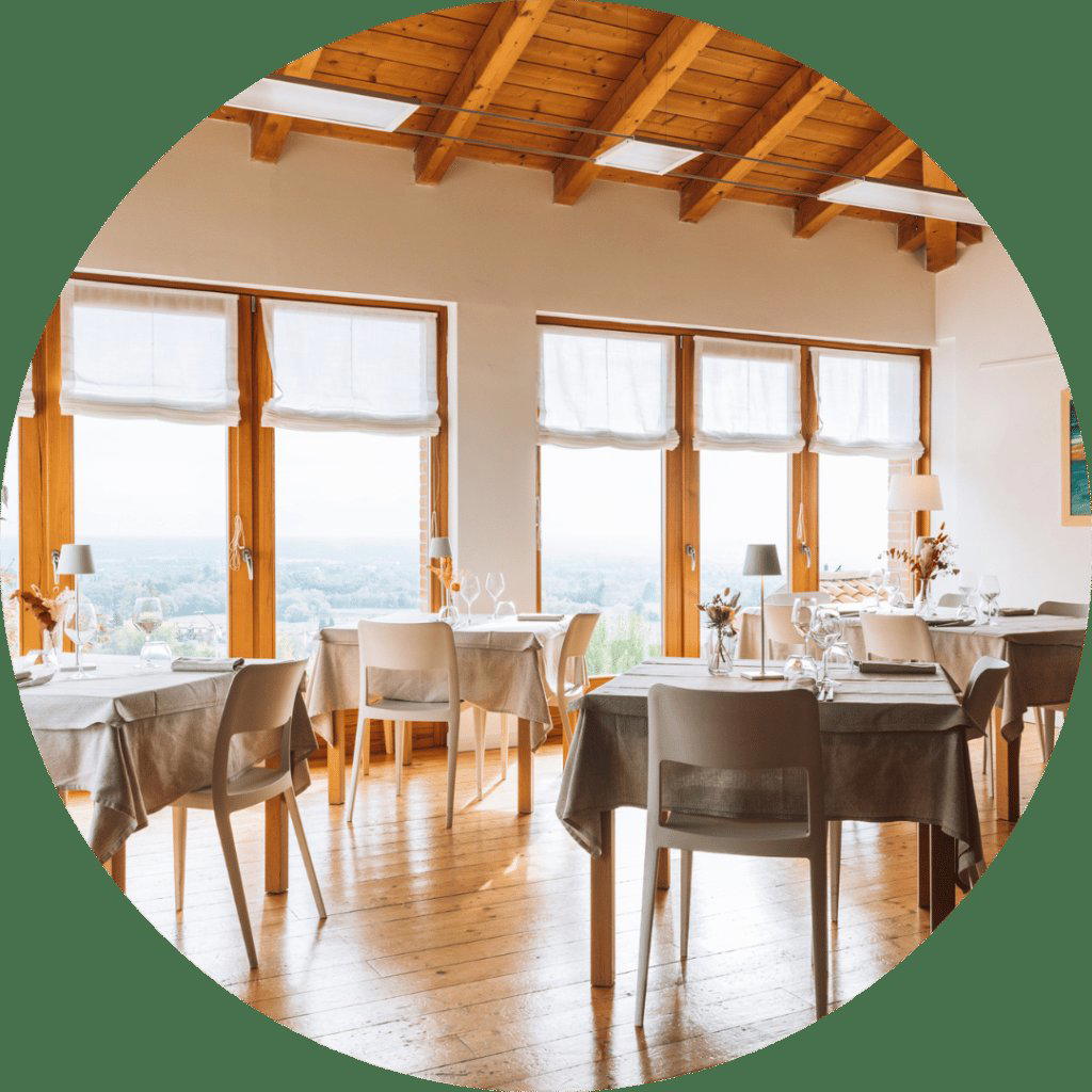 Al Tiglio Cucina Naturale restaurant in Moruzzo, Italy