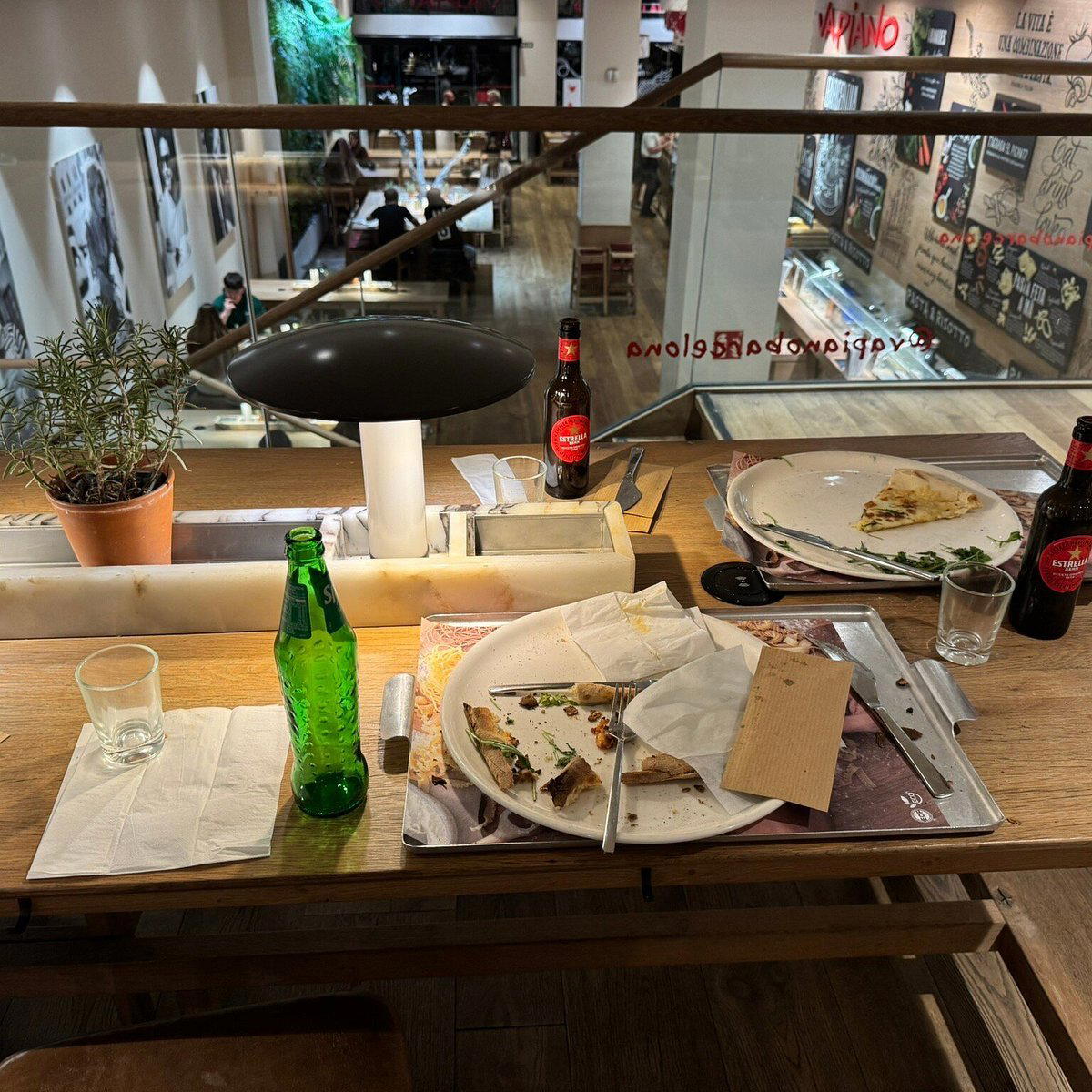 Vapiano Gran Via restaurant in Barcelona, Spain