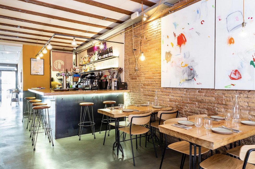 Restaurant La Panxa del Bisbe restaurant in Barcelona, Spain
