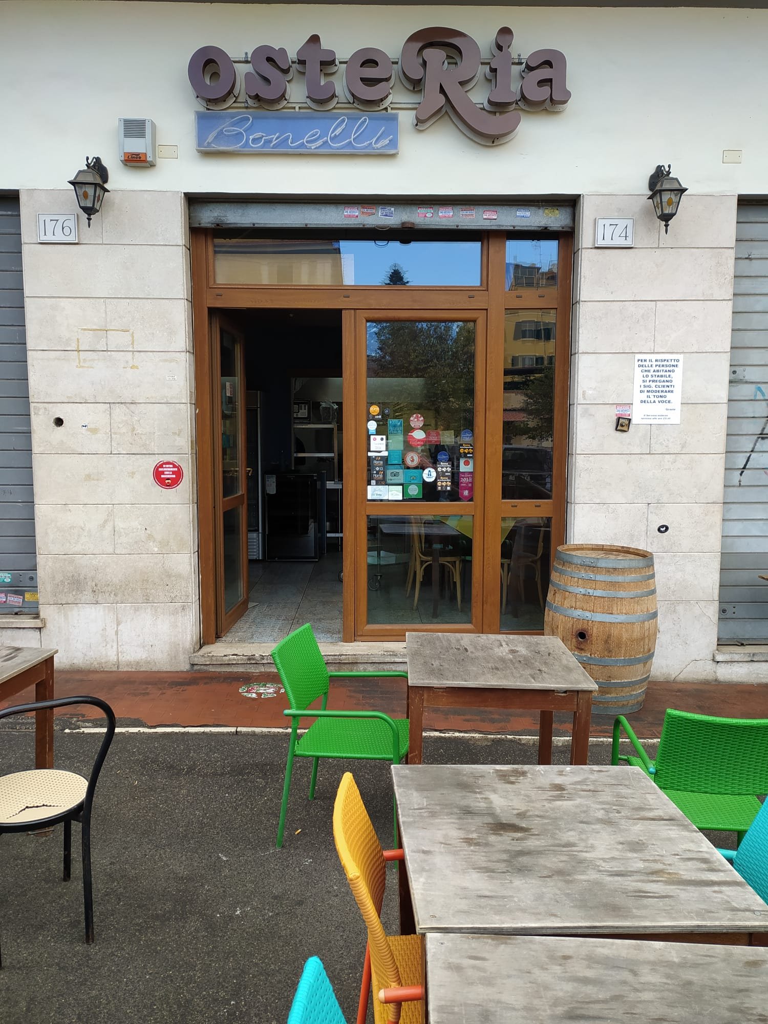 Osteria Bonelli restaurant in Rome, Italy