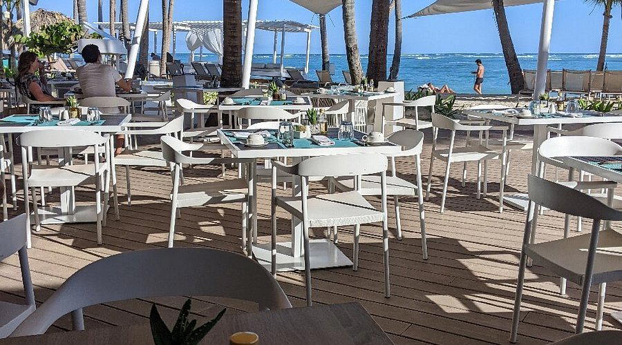 Helios Beach Club restaurant in Punta Cana, Dominican Republic
