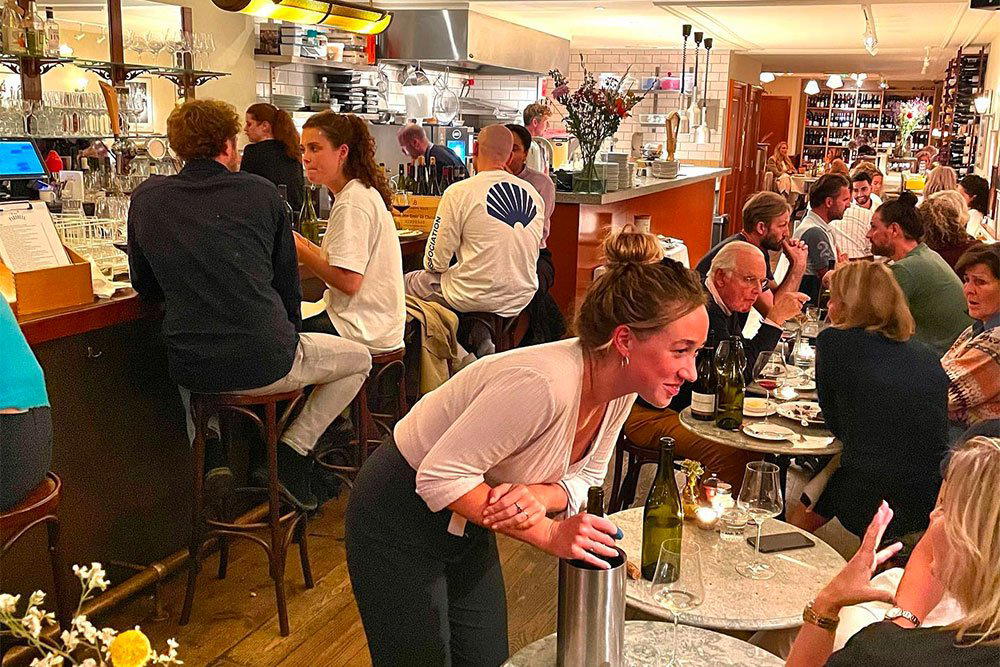 Café Parlotte restaurant in Amsterdam, Netherlands