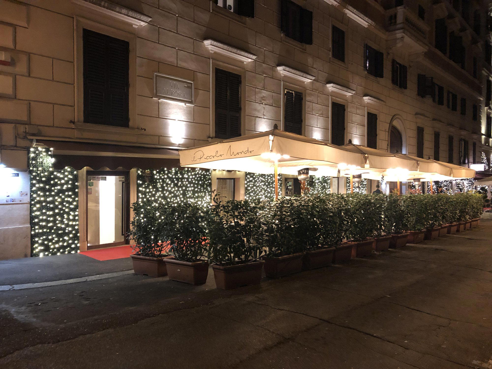 Il Piccolo Mondo restaurant in Rome, Italy