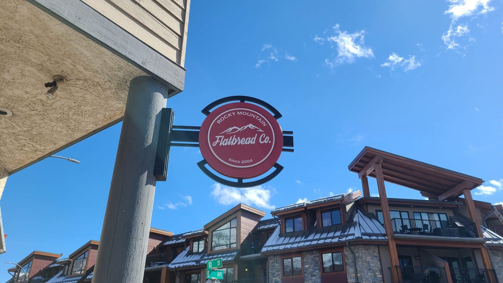 Rocky Mountain Flatbread Co. restaurant in Canmore, Canada