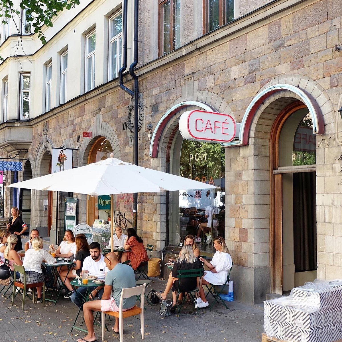 Café Pom & Flora Södermalm restaurant in Stockholm, Sweden