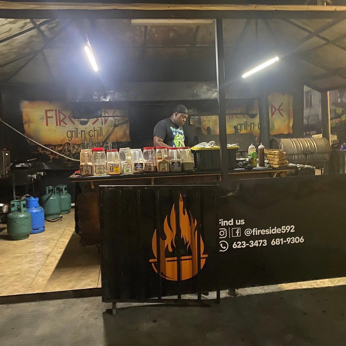 Fireside Grill n Chill restaurant in Georgetown, Guyana