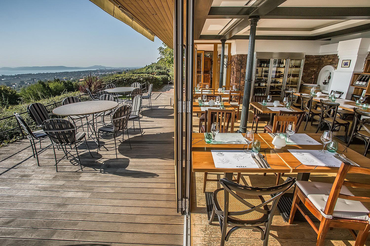 Szent Donát Márga Bisztró restaurant in Csopak, Hungary