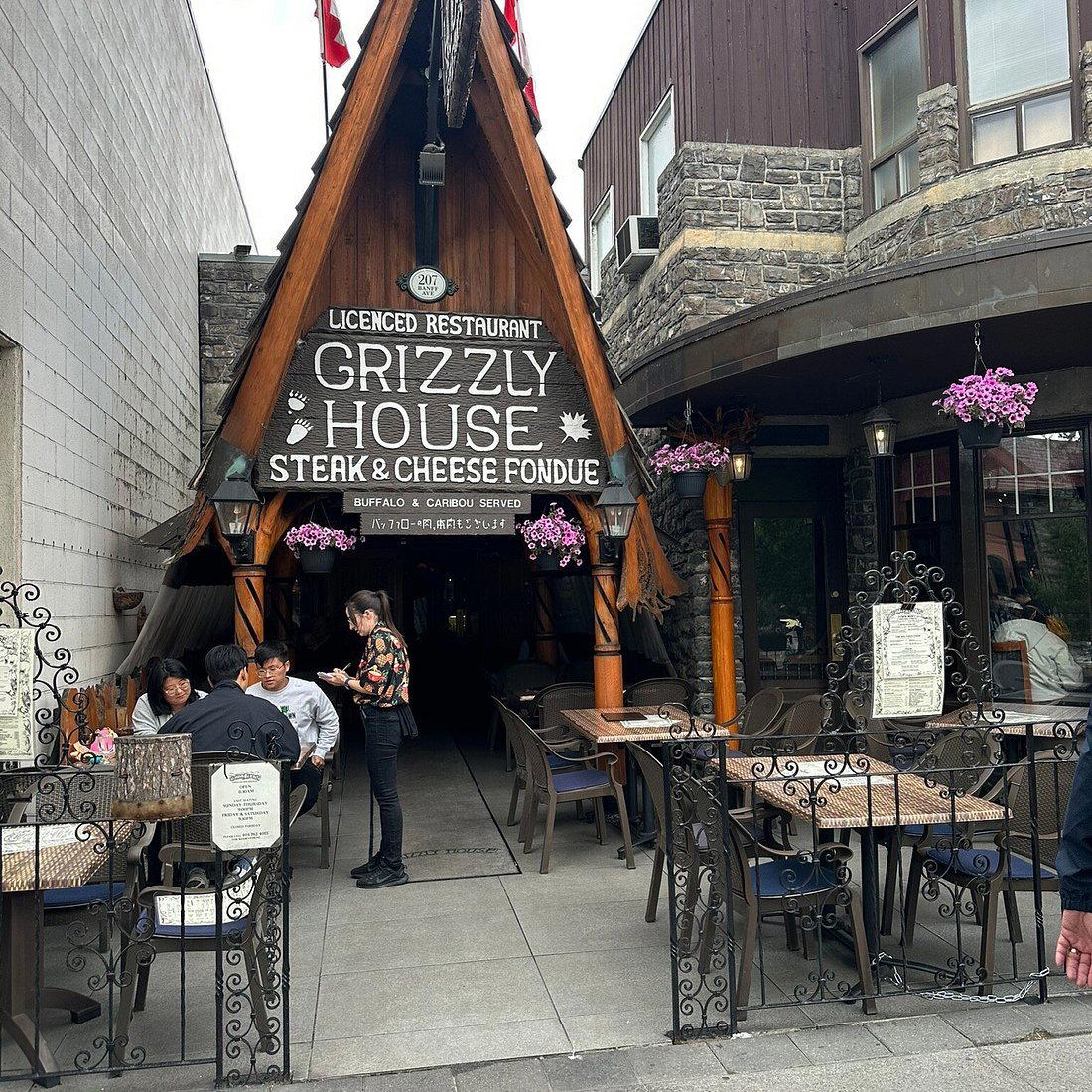 The Grizzly House restaurant in Banff, Canada