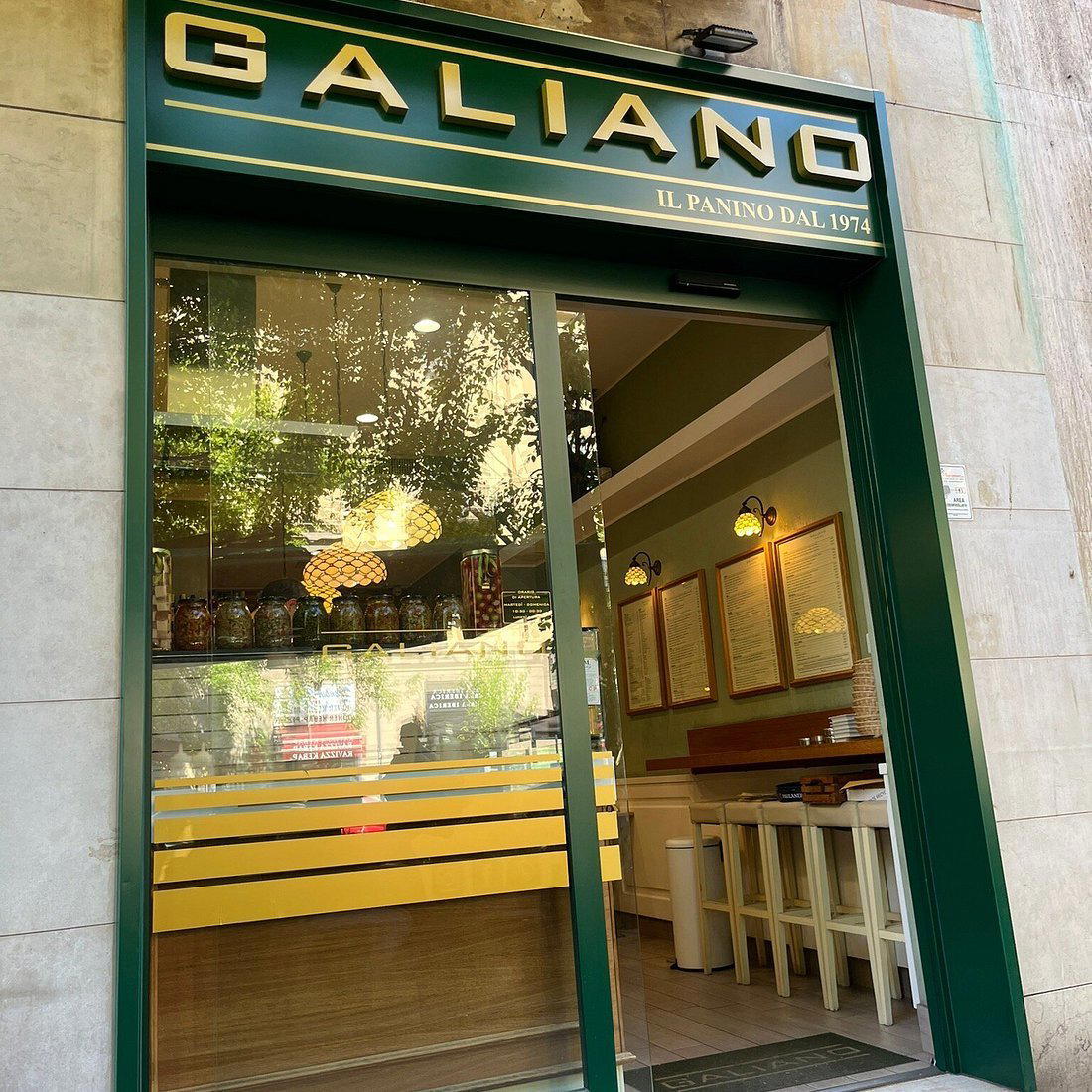 Panini Galiano 1974 restaurant in Milan, Italy