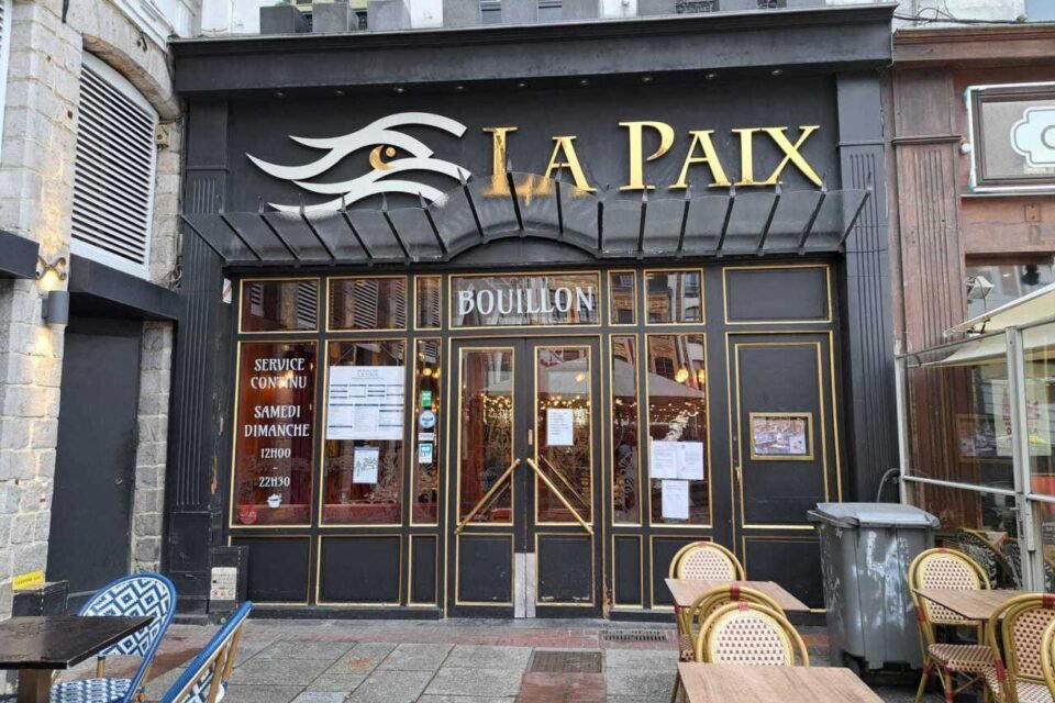 Bouillon De La Paix restaurant in Lille, France