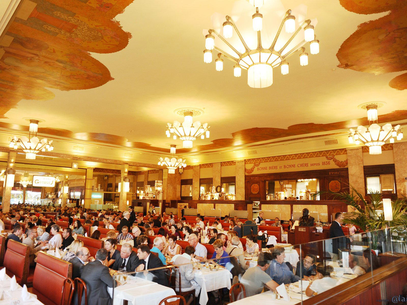 Brasserie Georges restaurant in Lyon, France