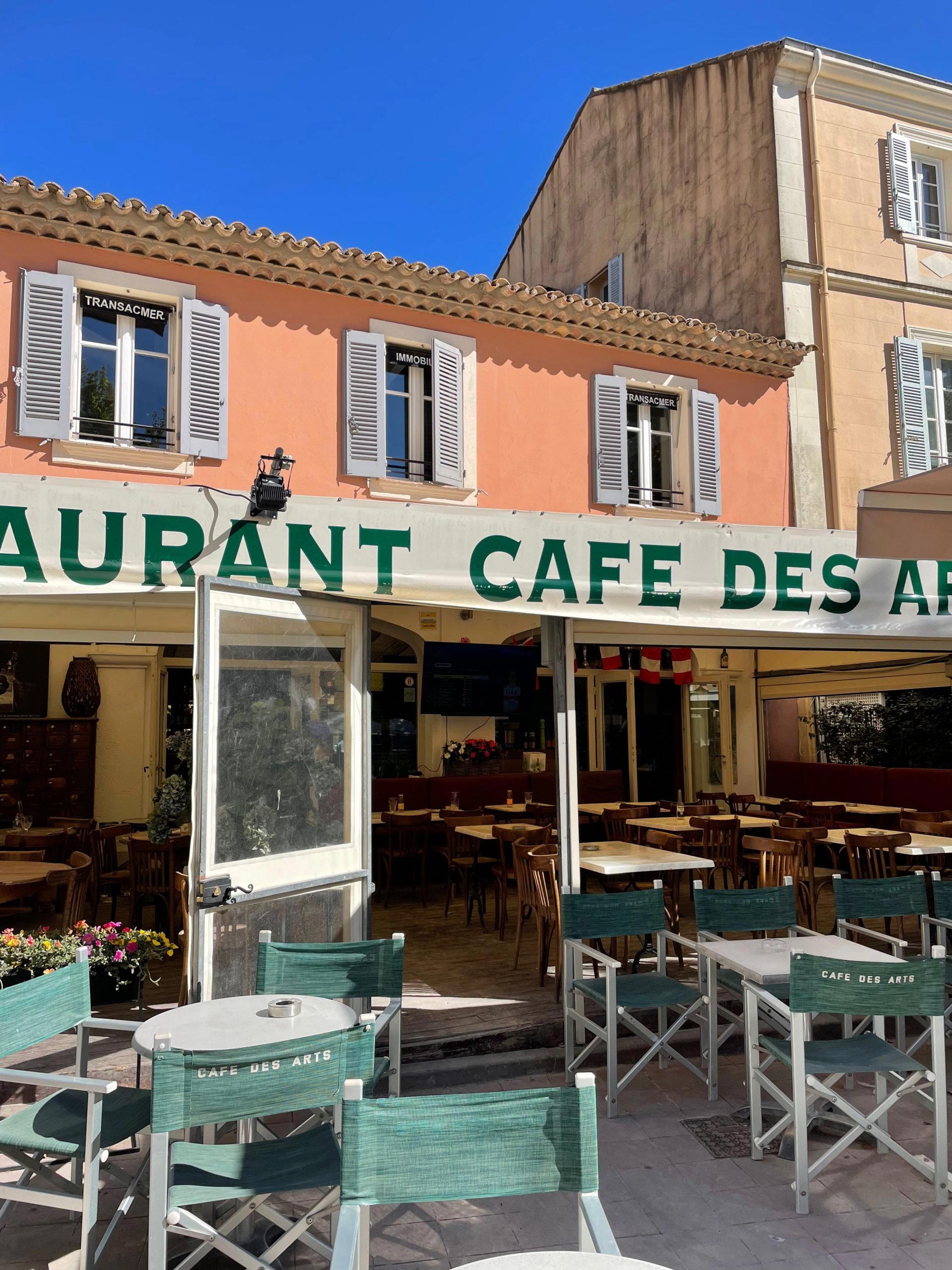 Café des Arts restaurant in Saint-Tropez, France