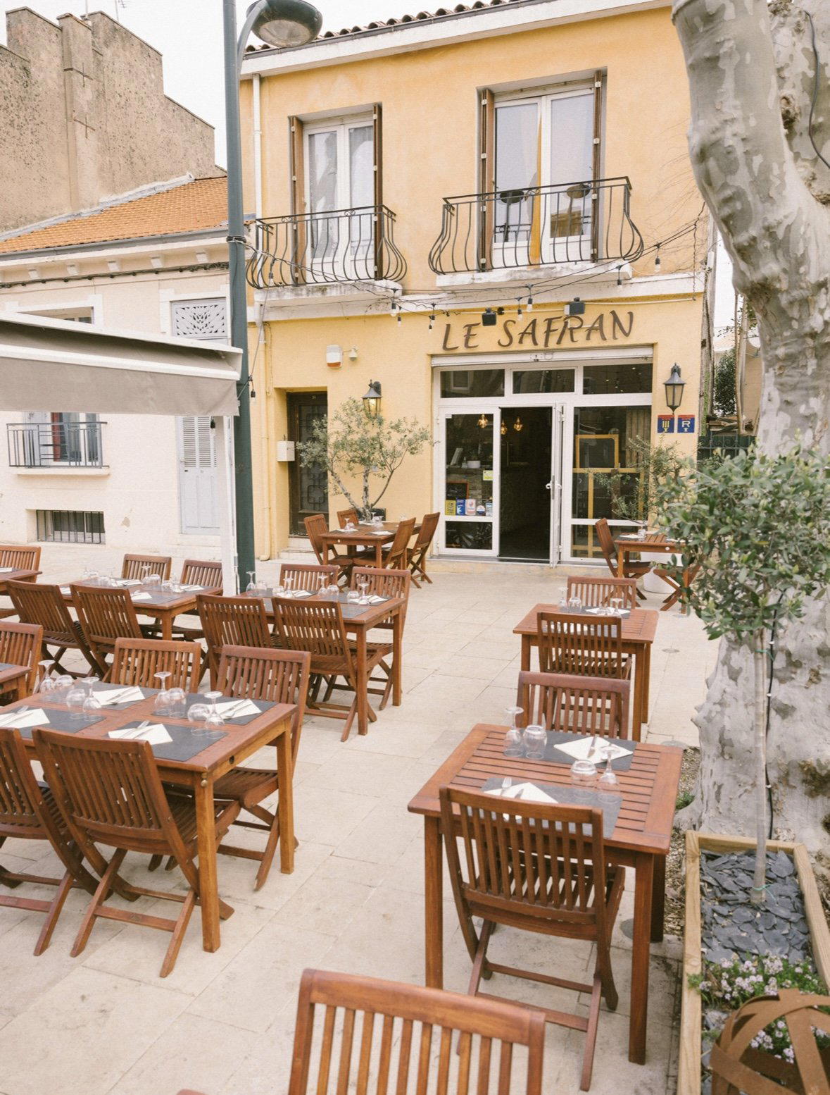 Le Safran restaurant in Trets, France