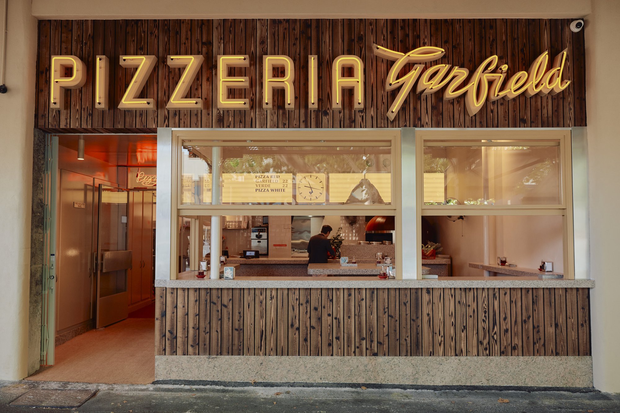 Garfield Pizzeria restaurant in Carlton, Australia