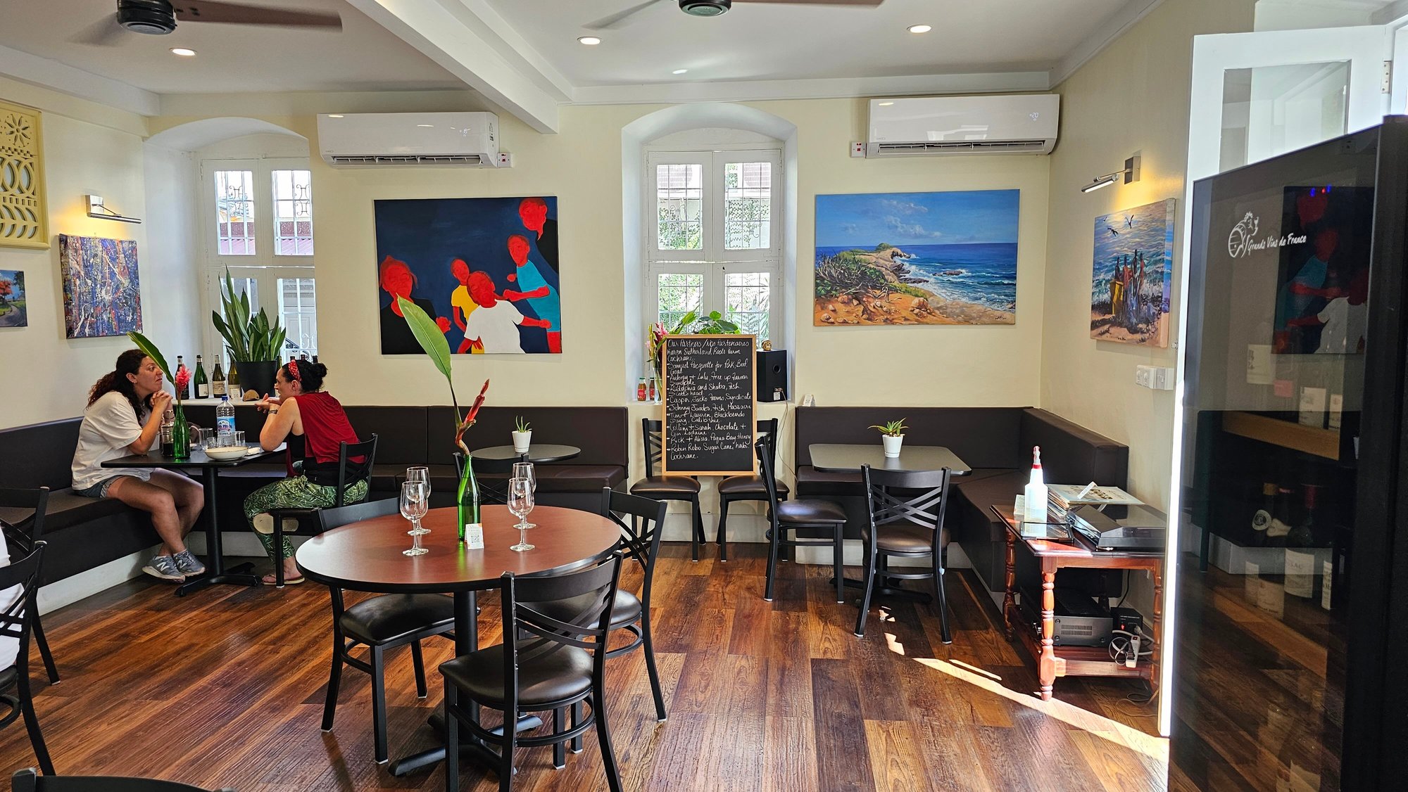 The LOFT art & cafe restaurant in Roseau, Dominica