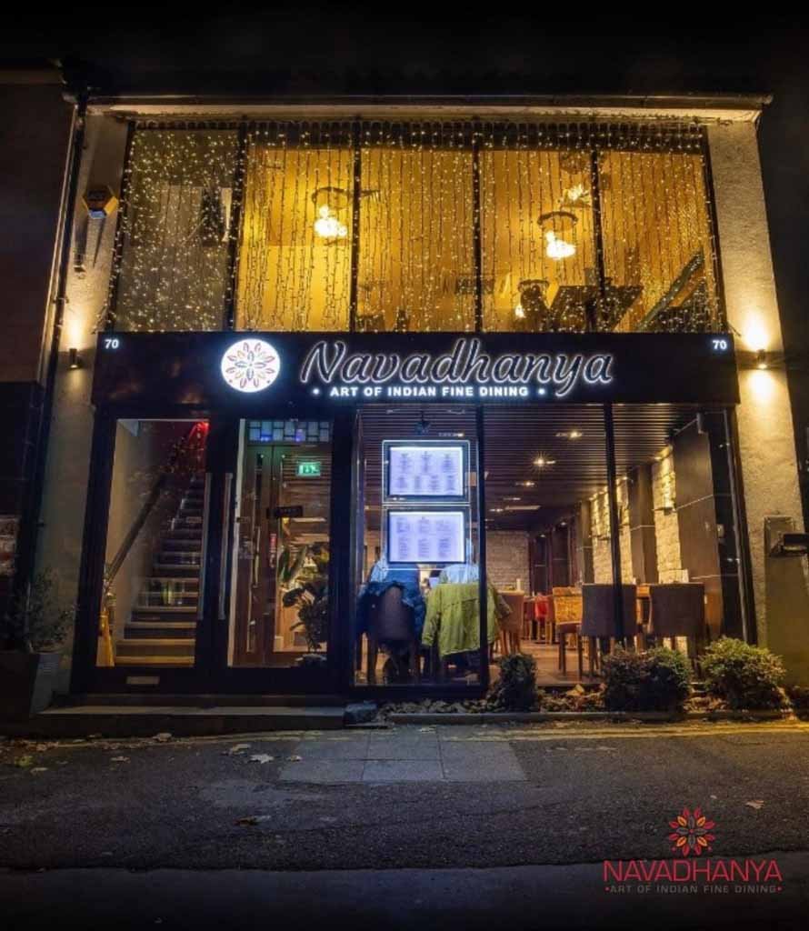 Navadhanya restaurant in Cambridge, United Kingdom