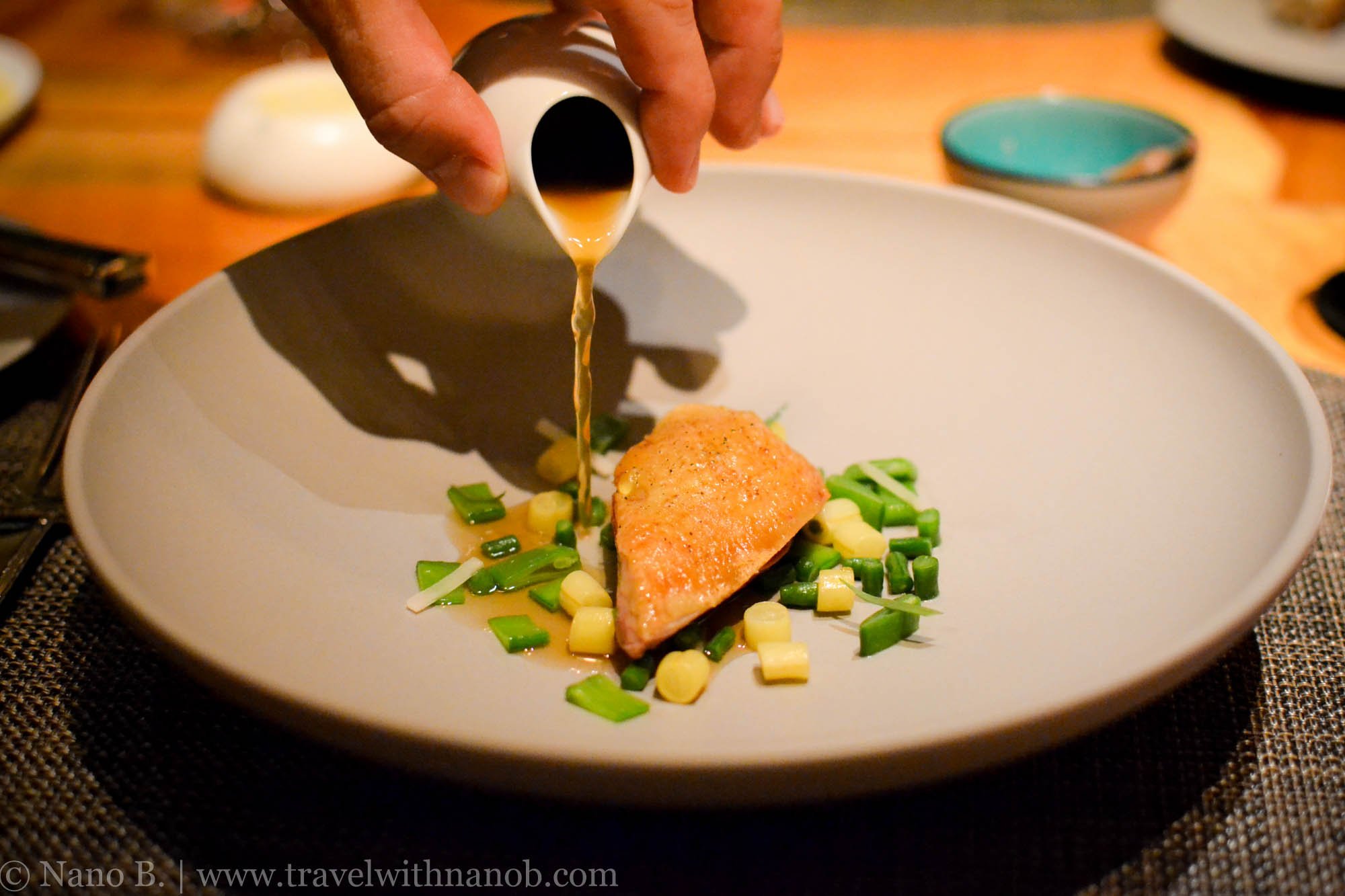 Cuisine Michel Troisgros restaurant in Tokyo, Japan
