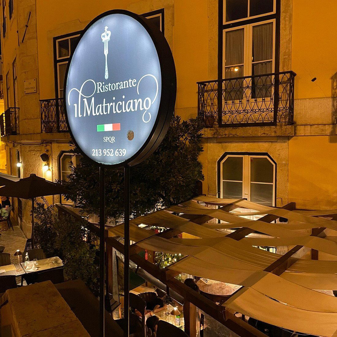 Il Matriciano restaurant in Lisbon, Portugal