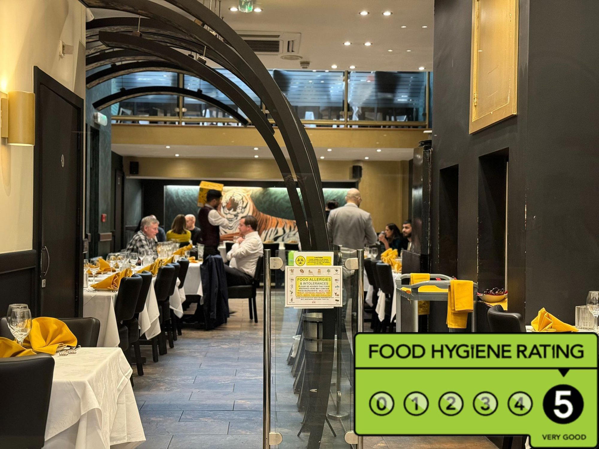 The India restaurant in London, United Kingdom