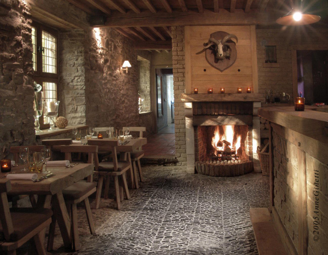 Au Comte d'Harscamp restaurant in Rendeux, Belgium