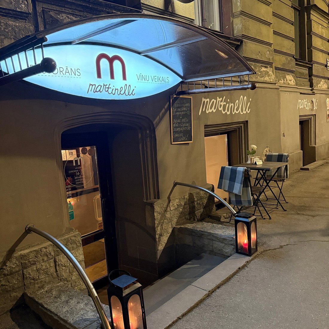 Martinelli restaurant in Riga, Latvia