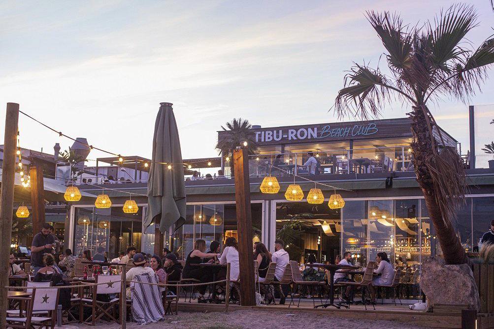 Tibu-Ron Beach Club restaurant in Castelldefels, Spain