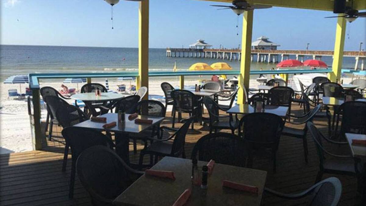 Sunset Beach Tropical Grill and The Playmore Tiki Bar restaurant in Fort Myers Beach, United States