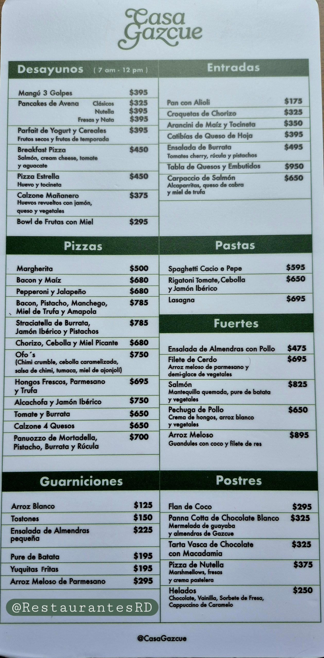Casa Gazcue restaurant in Santo Domingo