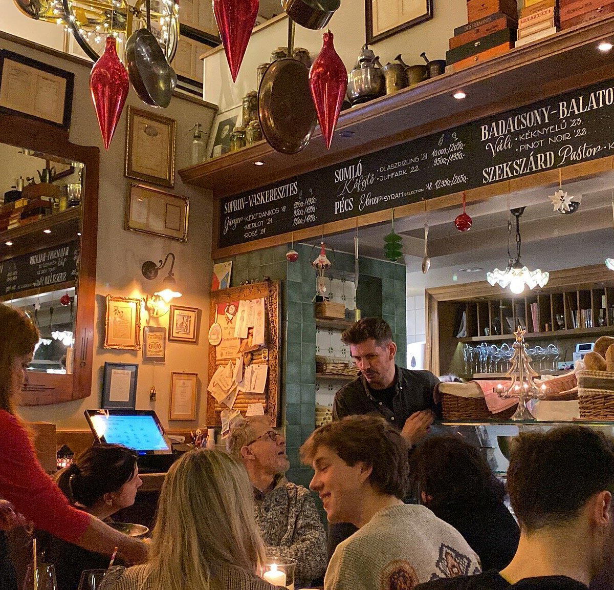 Kispiac restaurant in Budapest, Hungary