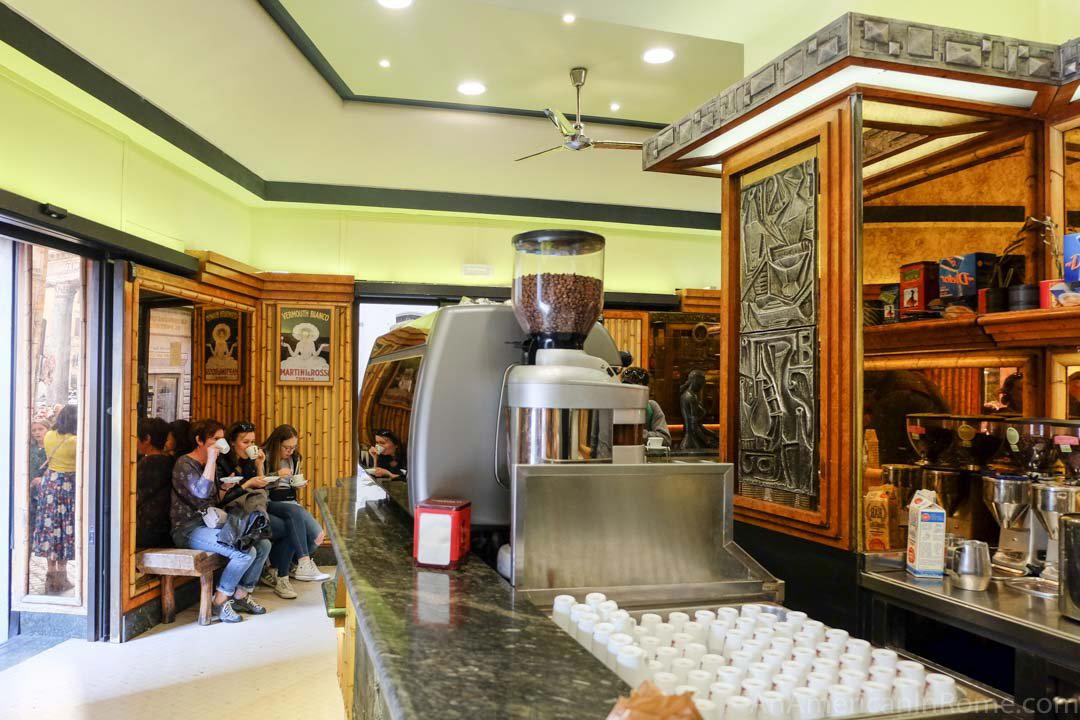 Tazza d'Oro restaurant in Rome, Italy