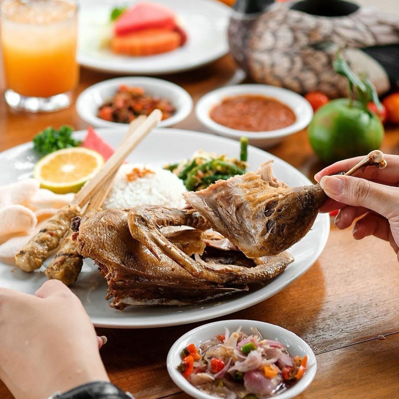 Bebek Bengil (Dirty Duck Diner) restaurant in Gianyar, Indonesia