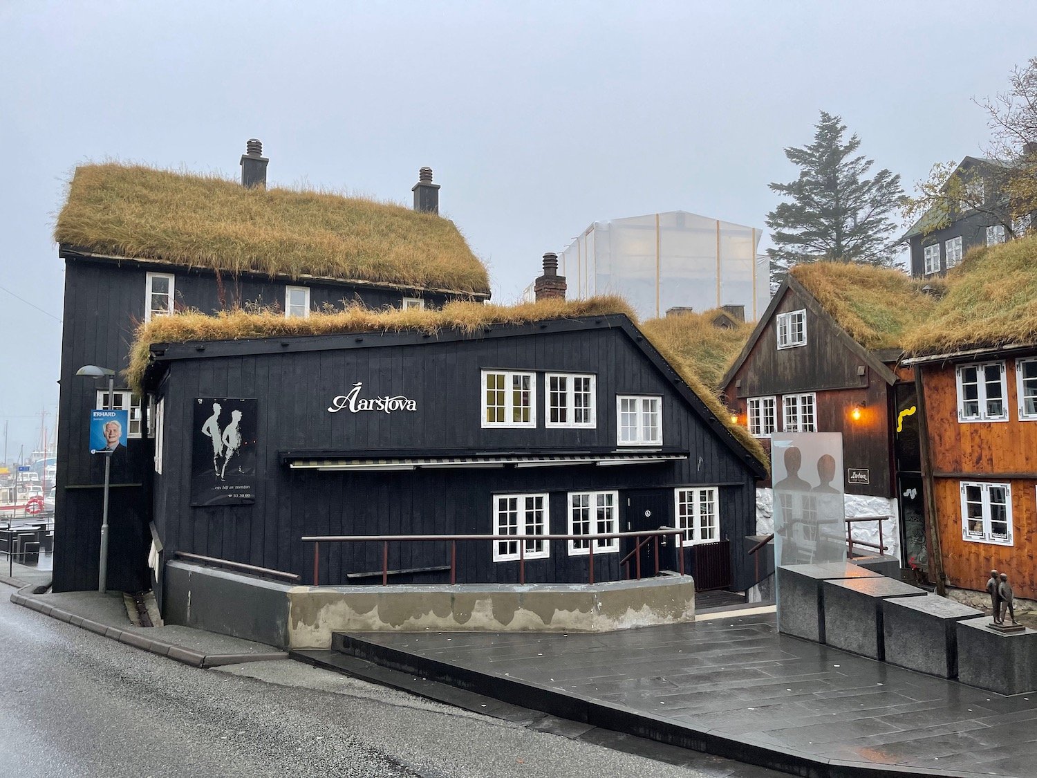 Áarstova restaurant in Tinghusgar Ur, Faroe Islands