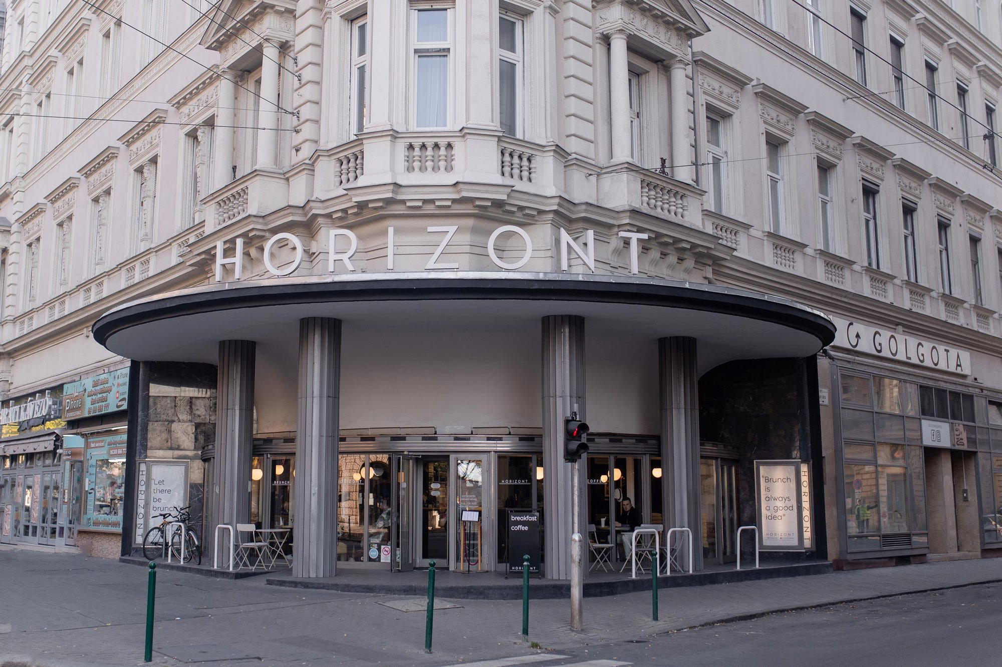 Horizont restaurant in Budapest, Hungary