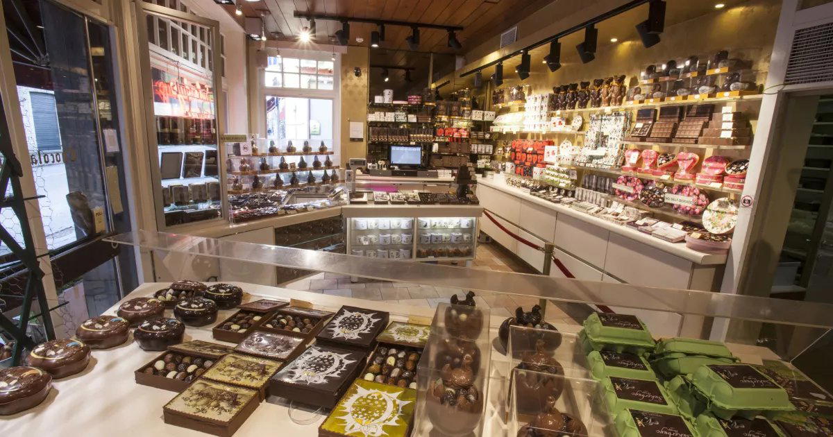 Chocolaterie Sukerbuyc restaurant in Bruges, Belgium