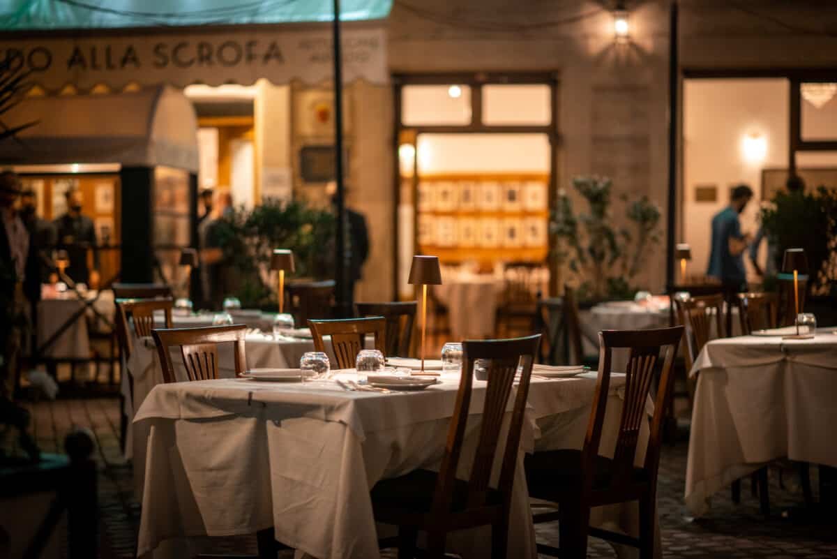 Piazzetta restaurant in Rome, Italy