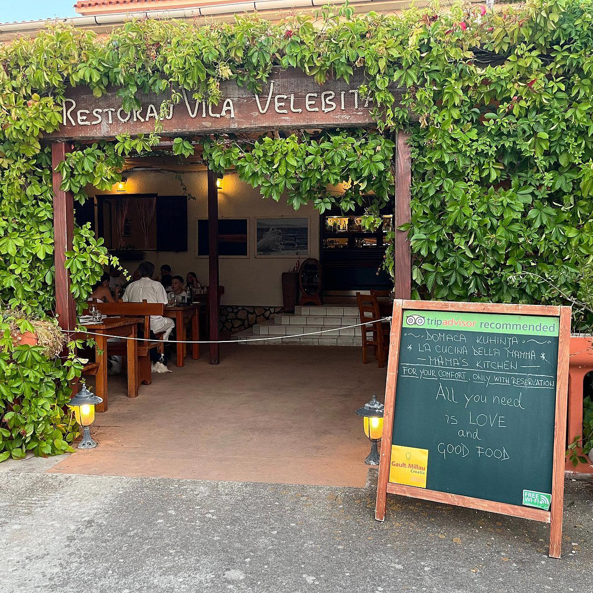 Vila Velebita restaurant in Zadar, Croatia