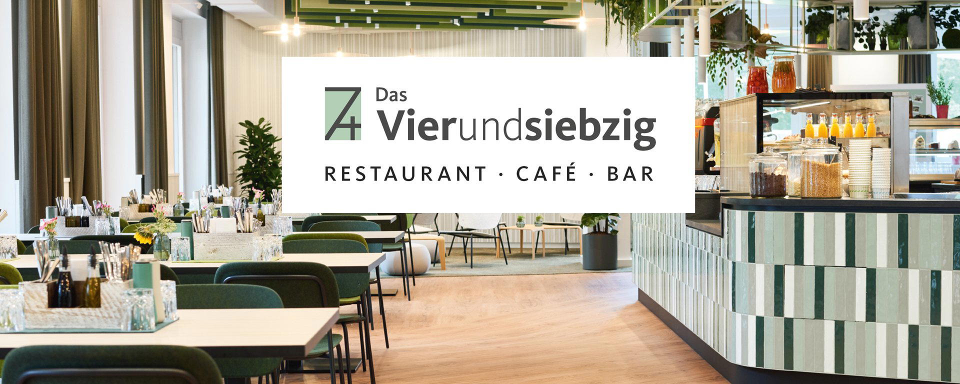 Das Vierundsiebzig restaurant in Munich, Germany