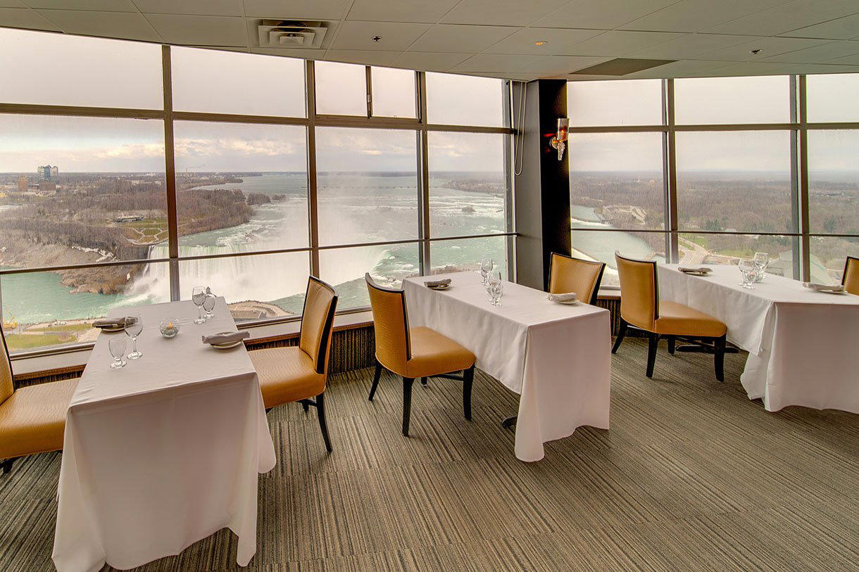 Sky Fallsview Steakhouse restaurant in Niagara Falls, Canada