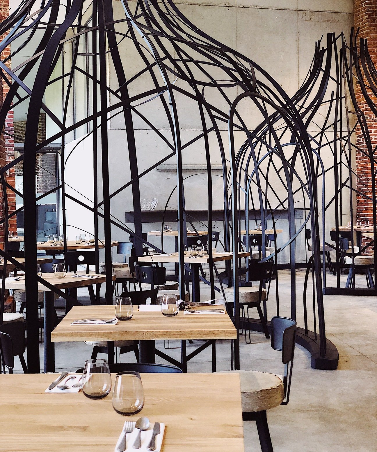 Rizom restaurant in Boussu, Belgium