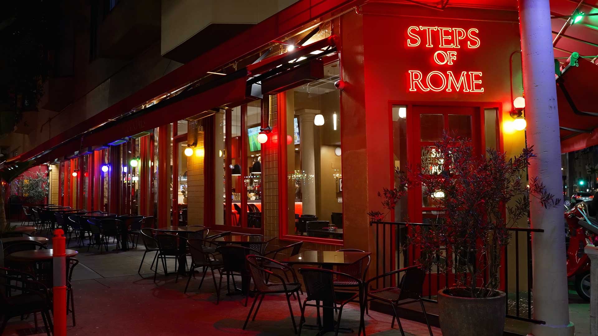 Steps of Rome Trattoria restaurant in San Francisco, United States