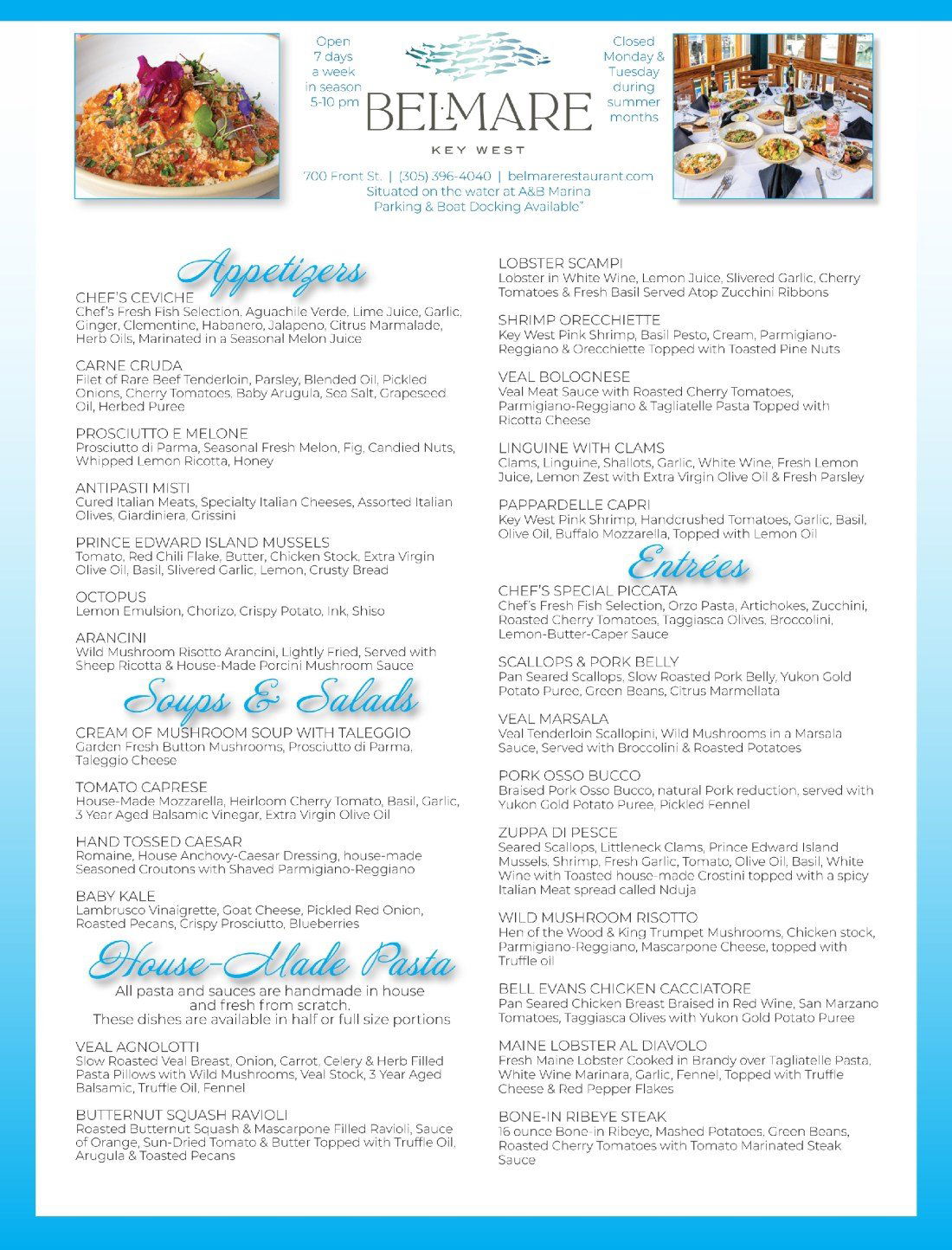 Bel Mare, Restaurant in Key West