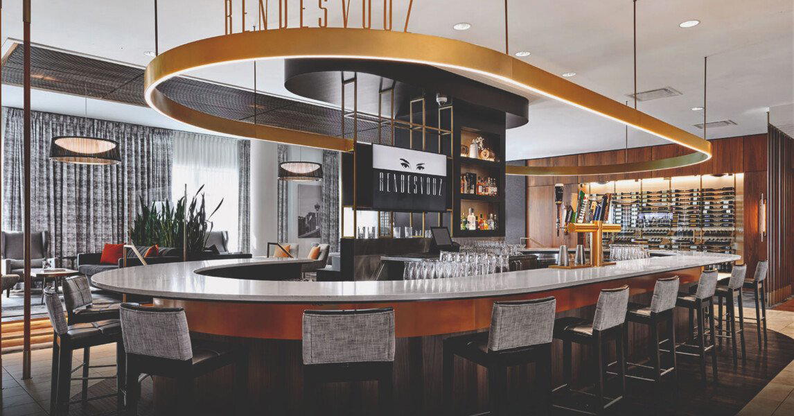 Rendesvouz restaurant in Calgary, Canada