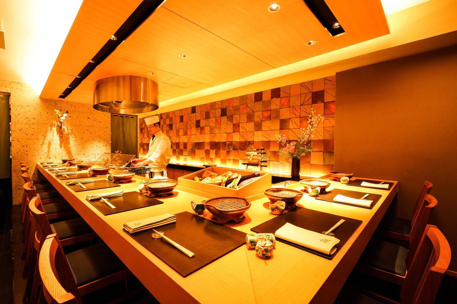 Tempura Ginza Onodera Namikidori restaurant in Tokyo, Japan