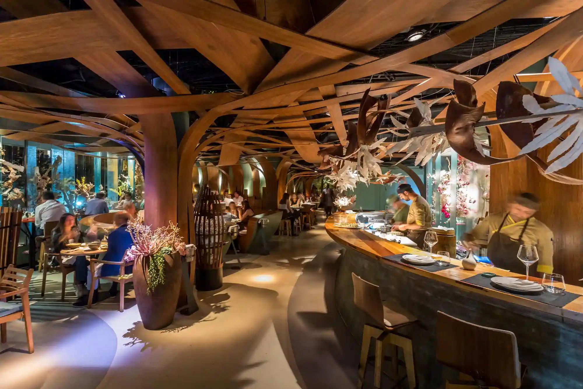 Ikibana restaurant in Barcelona, Spain