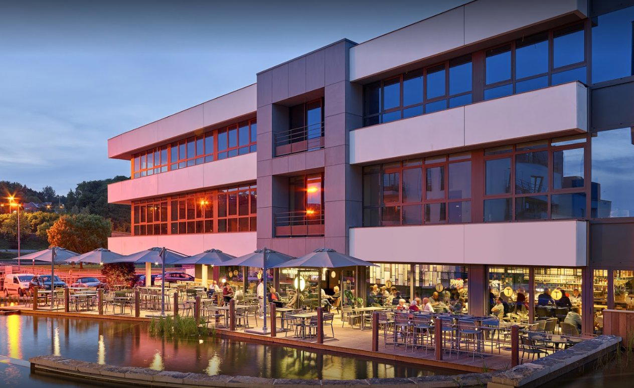 Les Terrasses de l'Écluse restaurant in Namur, Belgium