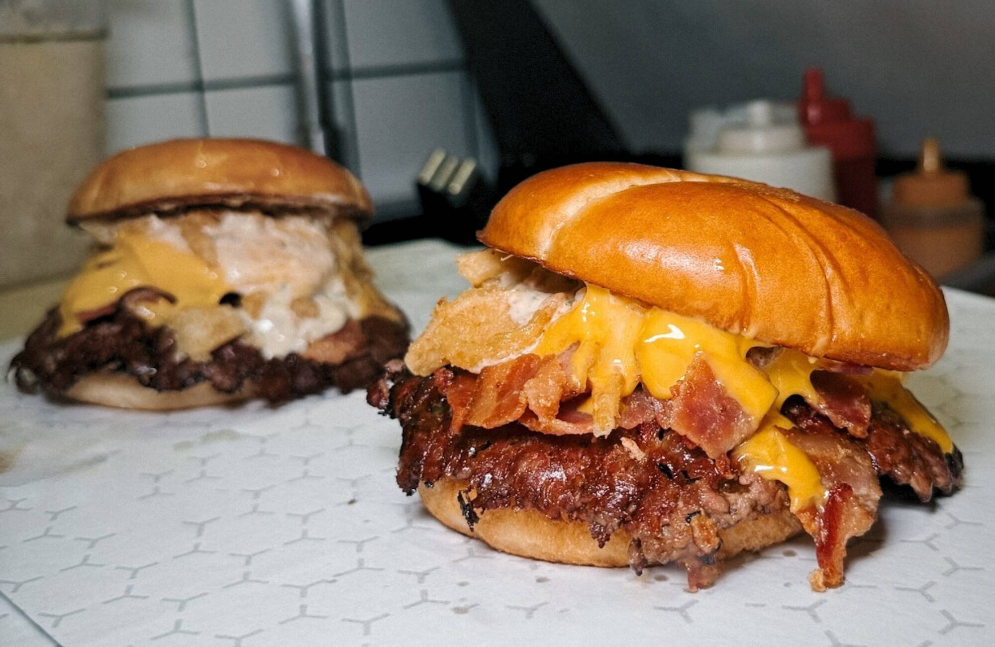 Between 2 Buns Burgers (Fraser St.), Vancouver, Canada